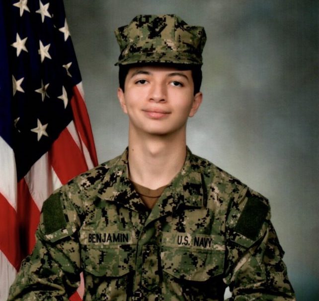 Jack Benjamin’s official US Navy portrait 