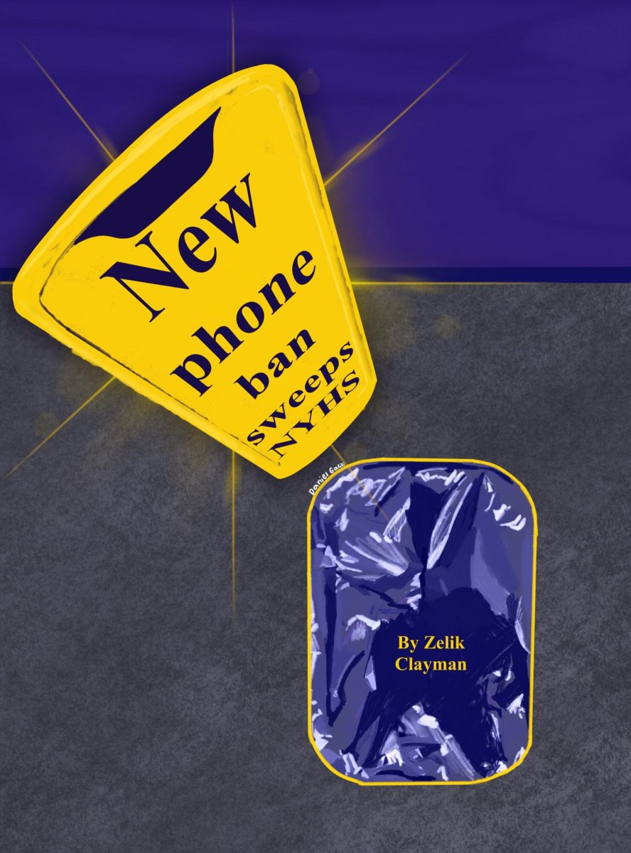 Illustration of phone falling into trash can
