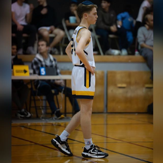 Adin Goldsmith at a basketball game